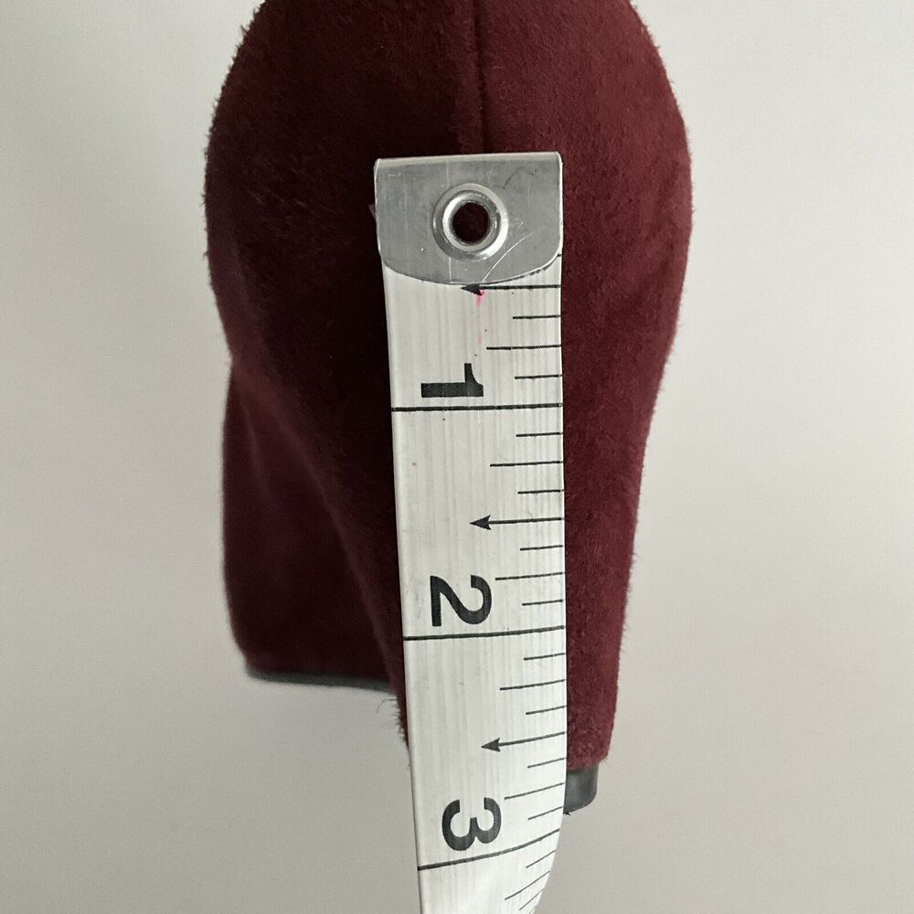 Stuart Weitzman Wedge Burgundy Slip-on Pumps 10 - Picture 8 of 13
